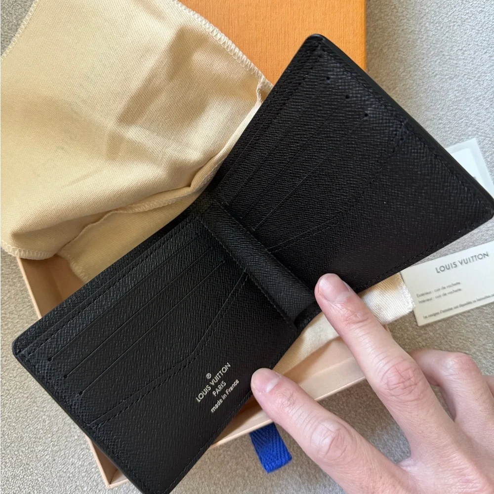 Louis Vuitton Black Epi Leather Multiple Wallet